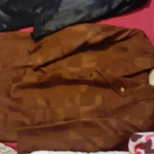 2 Stacy Adams Black and Brown Long Coat Suits